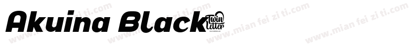 Akuina Black字体转换